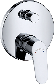 Смеситель для ванны с переключателем встраиваемый со встроенной защитной комбинацией Hansgrohe Focus арт. 31946000