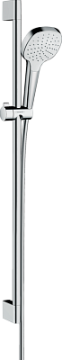 Картинка Душевой набор 1jet со штангой 90 см EcoSmart Hansgrohe Croma Select E арт. 26595400 Kerasan